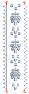 Basting stitch sample