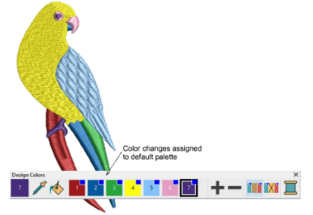 Customize design palette