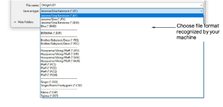 ExportMachineFileDroplist.png