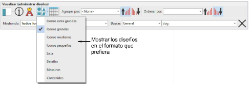 ManageDesignsViewToolbarChangeView.png