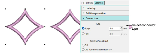 Choose connector type